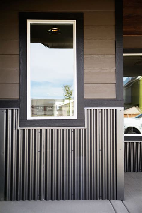 corrugated metal for wainscoatine house trim|corrugated metal wainscoting.